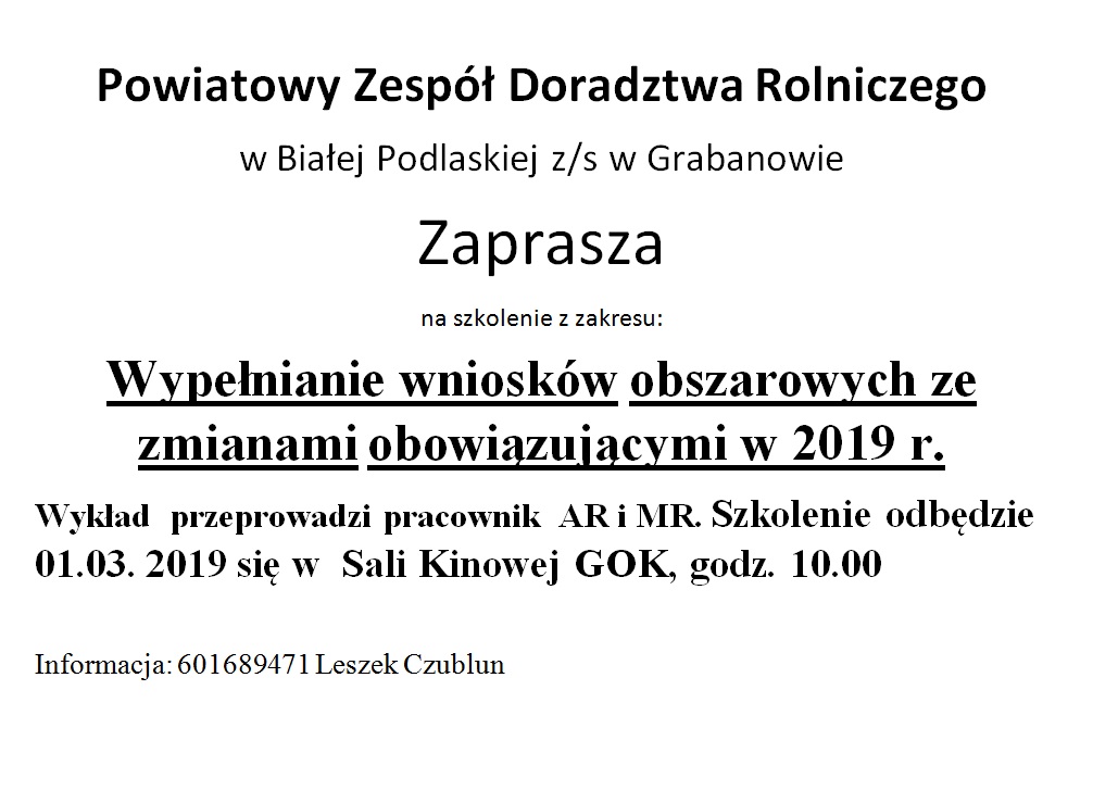 szkolenie