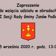 Sesja Rady Gminy zaproszenie