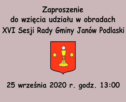 Sesja Rady Gminy zaproszenie