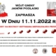 Zaproszenie na uroczyste obchody 104 rocznicy odzyskania niepodległości przez Polskę